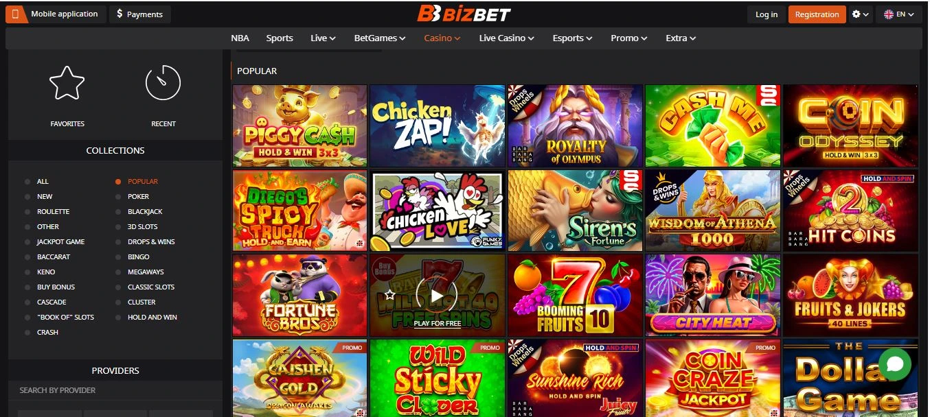Bizbet casino games - slots & jackpots